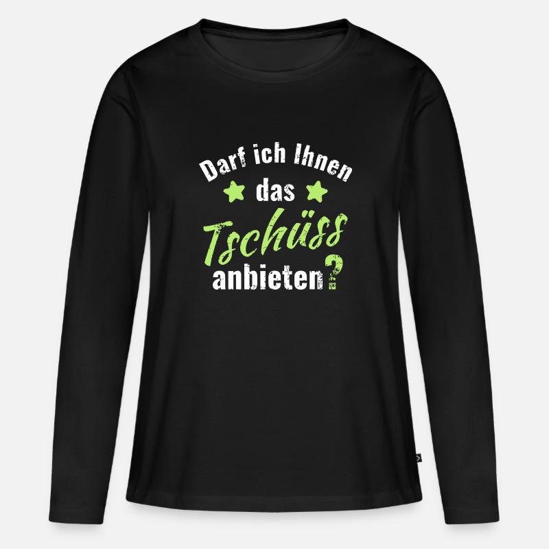 May I offer them the goodbye? - Women's Premium Organic Long Sleeve Shirt - black