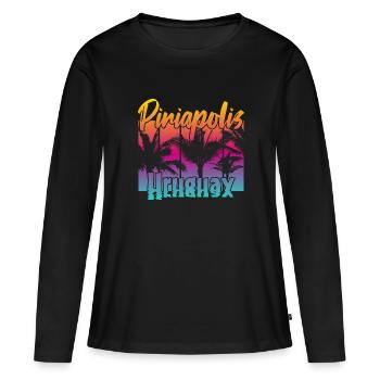Piriápolis Uruguay - Frauen Premium Bio Langarmshirt - Schwarz - Vorne - Julia (174cm)
