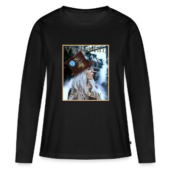 Steampunk Victorian Society - Women's Premium Organic Long Sleeve Shirt - black - Front - Julia (174cm)