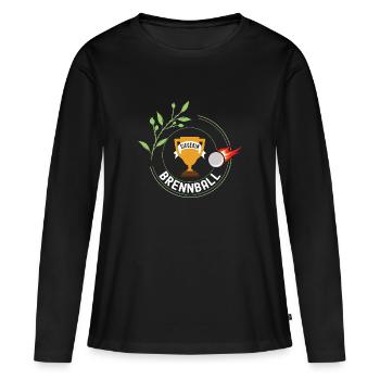 Brennball Siegerin Gewinner Turnier Meisterschaft - Frauen Premium Bio Langarmshirt - Schwarz - Vorne - Julia (174cm)