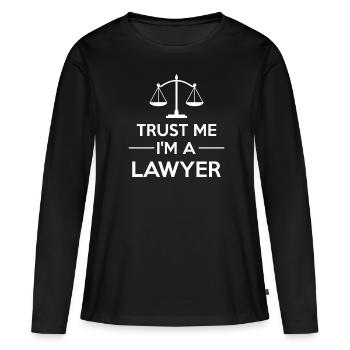 Anwalt - Frauen Premium Bio Langarmshirt - Schwarz - Vorne - Julia (174cm)