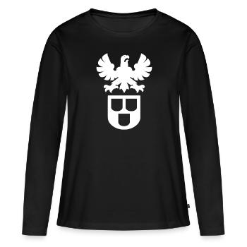 Painter Painter Guild Signe Cadeau - T-shirt manches longues Premium bio Femme - noir - Devant - Julia (174cm)