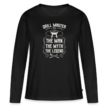 Barbecue Grill Grill Accessoires BBQ Grill Master Grill Grill - T-shirt manches longues Premium bio Femme - noir - Devant - Julia (174cm)