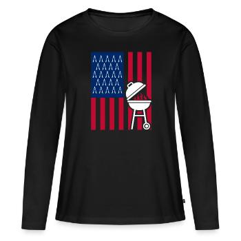 Barbecue Grill Grill Accessoires BBQ Grill Master Grill Grill - T-shirt manches longues Premium bio Femme - noir - Devant - Julia (174cm)