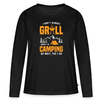 Barbecue Grill Grill Accessoires BBQ Grill Master Grill Grill - T-shirt manches longues Premium bio Femme - noir - Devant - Julia (174cm)