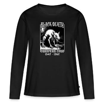 Schwarzer Tod - Frauen Premium Bio Langarmshirt - Schwarz - Vorne - Julia (174cm)
