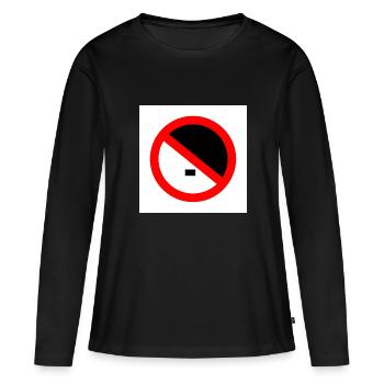 To the right - Women's Premium Organic Long Sleeve Shirt - black - Front - Julia (174cm)