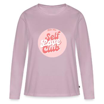 Self Love Club - Frauen Premium Bio Langarmshirt - Altrosa - Vorne - Julia (174cm)