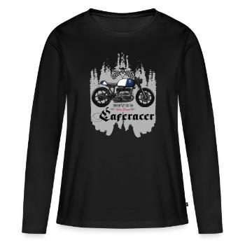 Caferacer Bavaria Custom Motorcycle Bavaria - Women's Premium Organic Long Sleeve Shirt - black - Front - Julia (174cm)