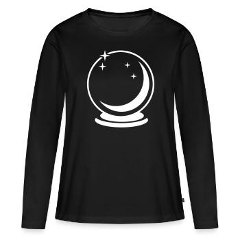 sphère verre - T-shirt manches longues Premium bio Femme - noir - Devant - Julia (174cm)