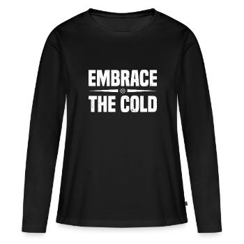 Eisbaden Eiswasser Eisschwimmen Duschen Geschenk - Frauen Premium Bio Langarmshirt - Schwarz - Vorne - Julia (174cm)