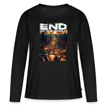 Zombie Apocalypse - End of the World 02 - Women's Premium Organic Long Sleeve Shirt - black - Front - Julia (174cm)