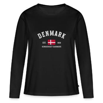 Dänemark Est 908 Vintage - Frauen Premium Bio Langarmshirt - Schwarz - Vorne - Julia (174cm)