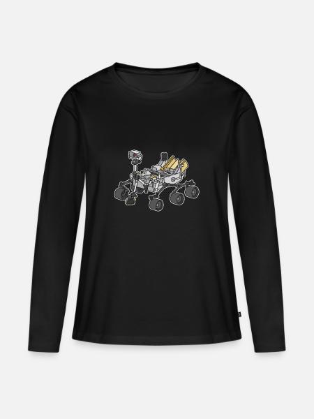 Curiosity, the Marsrover - Women's Premium Organic Long Sleeve Shirt - black