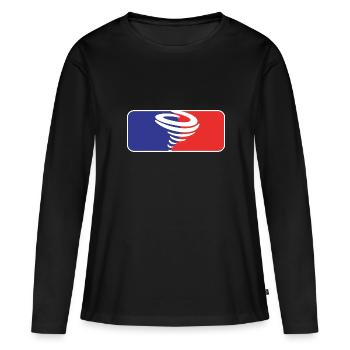 Tornado Sturm jagt Liga Sturm Jäger Geschenk - Frauen Premium Bio Langarmshirt - Schwarz - Vorne - Julia (174cm)