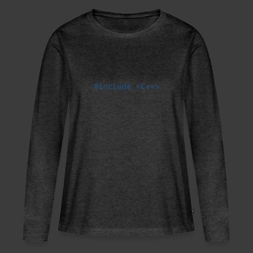 Blue Include Logo - Women's Premium Organic Long Sleeve Shirt