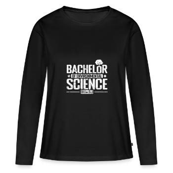 Bachelier en sciences de l’environnement Naturwissenschaf - T-shirt manches longues Premium bio Femme - noir - Devant - Julia (174cm)