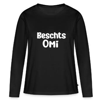 Beschts Omi Grossmami Schweiz Oma Schweiz Grosi - Frauen Premium Bio Langarmshirt - Schwarz - Vorne - Julia (174cm)