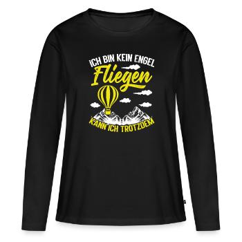 Hot Air Balloon Balloon Crew Ballooning Balloon - Women's Premium Organic Long Sleeve Shirt - black - Front - Julia (174cm)