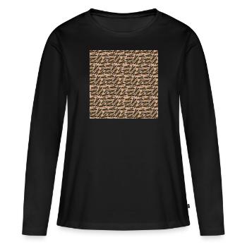 Beaucoup de guêpes - T-shirt manches longues Premium bio Femme - noir - Devant - Julia (174cm)
