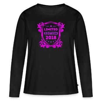 2018 - T-shirt manches longues Premium bio Femme - noir - Devant - Julia (174cm)