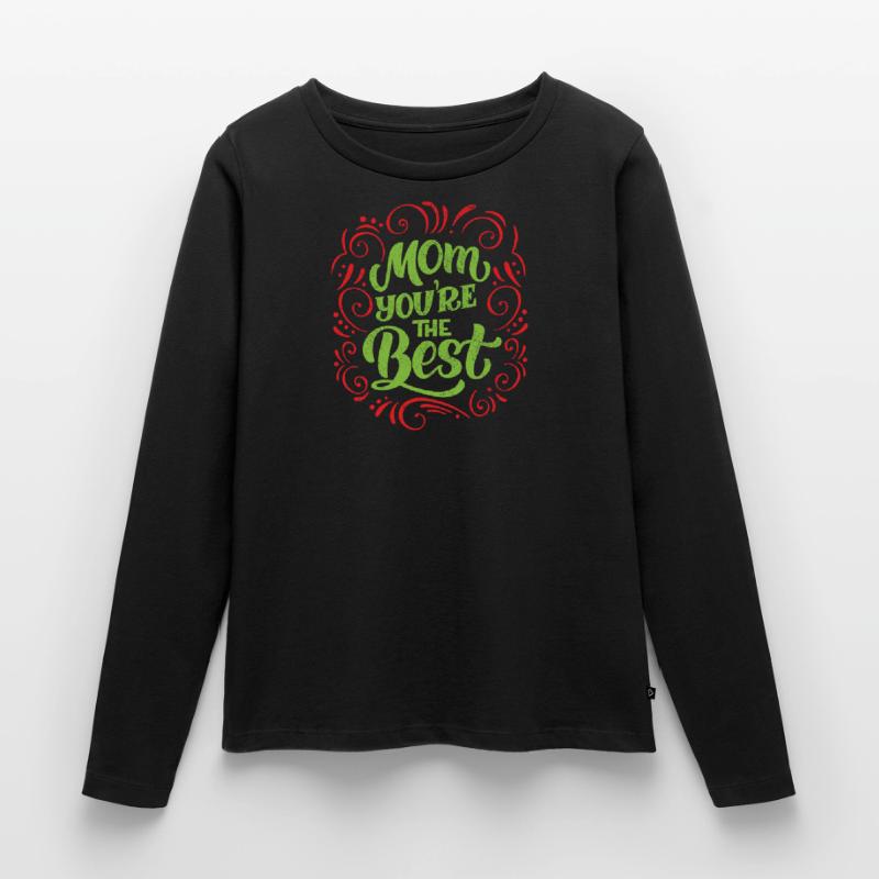 Mama Mutter Mom Muttertag - Muttertagsdesign Frauen Premium Bio Langarmshirt