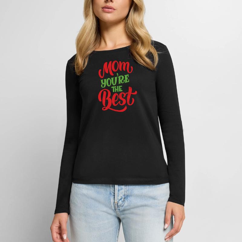 Mama Mutter Mom Muttertag - Muttertagsdesign Frauen Premium Bio Langarmshirt