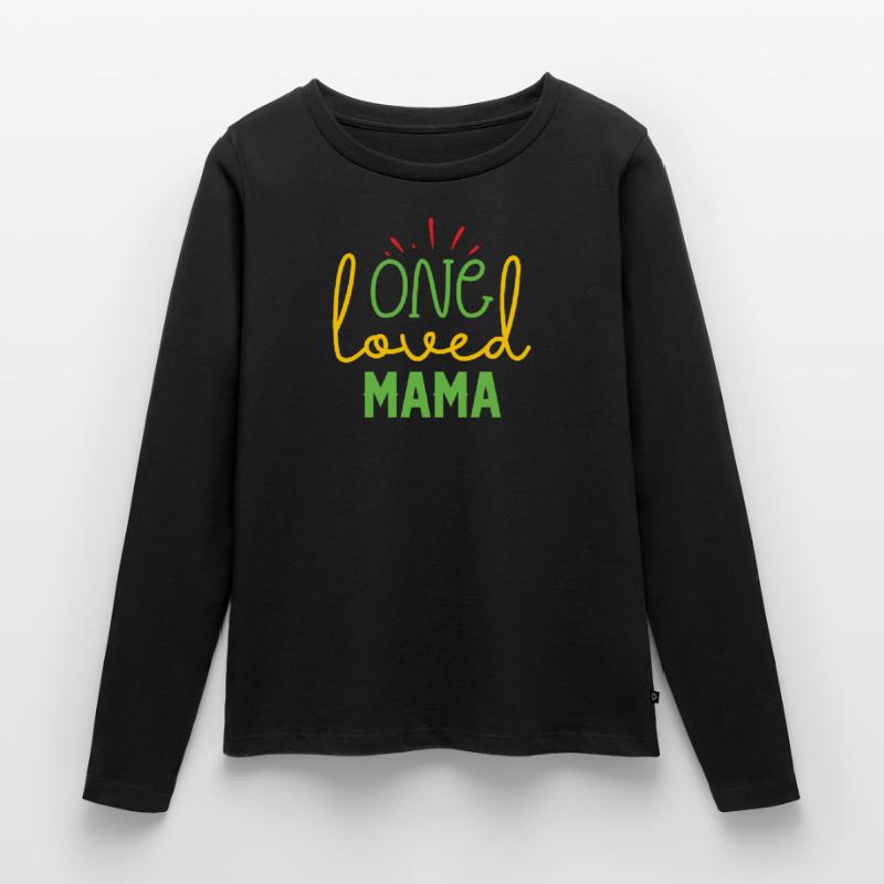 Mama Mutter Mom Muttertag - Muttertagsdesign Frauen Premium Bio Langarmshirt