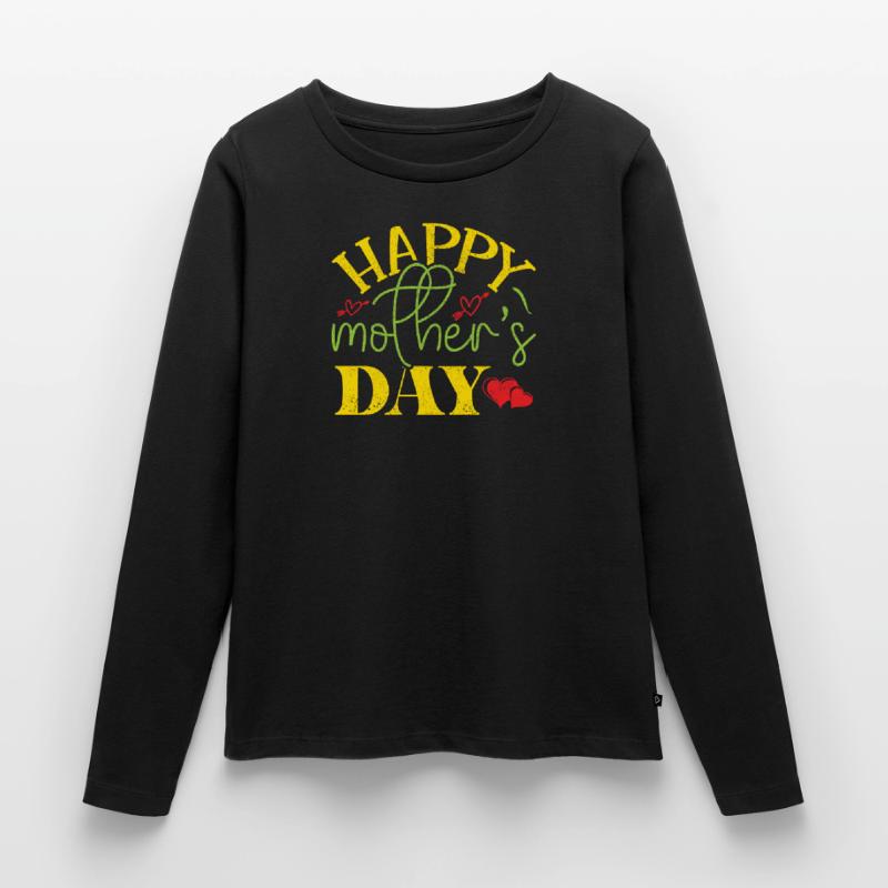 Mama Mutter Mom Muttertag - Muttertagsdesign Frauen Premium Bio Langarmshirt