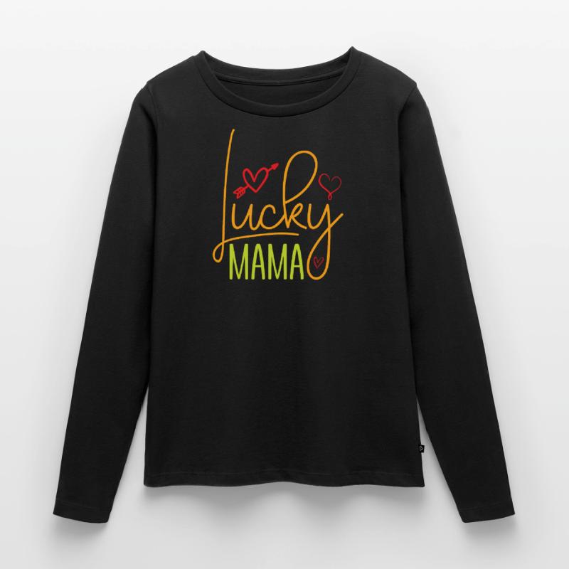 Mama Mutter Mom Muttertag - Muttertagsdesign Frauen Premium Bio Langarmshirt