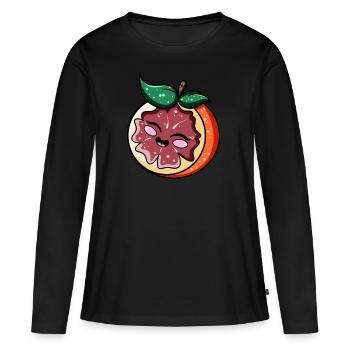 Kawaii Grapefruit - Frauen Premium Bio Langarmshirt - Schwarz - Vorne - Julia (174cm)