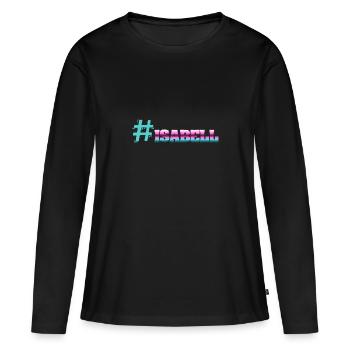 Cadeau pour Isabell - T-shirt manches longues Premium bio Femme - noir - Devant - Julia (174cm)