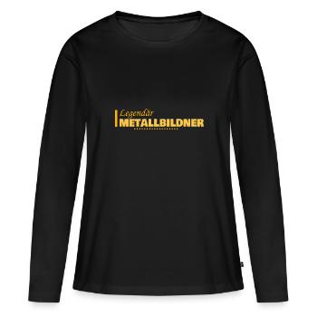 Sculpteurs sur métal - T-shirt manches longues Premium bio Femme - noir - Devant - Julia (174cm)