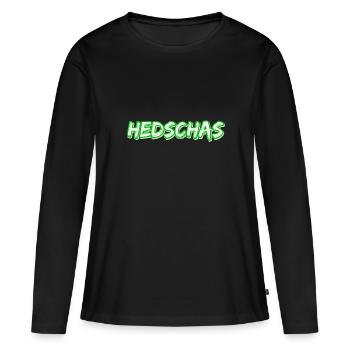 Le Hedjaz en tant que trekking - T-shirt manches longues Premium bio Femme - noir - Devant - Julia (174cm)