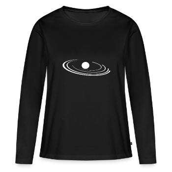 Planètes théoriques en orbite autour du Soleil - T-shirt manches longues Premium bio Femme - noir - Devant - Julia (174cm)