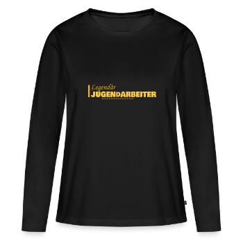 Animateur de jeunesse en tant que profession - T-shirt manches longues Premium bio Femme - noir - Devant - Julia (174cm)