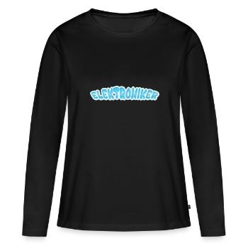 Electronics technician as electronics technician - Women's Premium Organic Long Sleeve Shirt - black - Front - Julia (174cm)