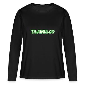 Tajumulco comme trekking - T-shirt manches longues Premium bio Femme - noir - Devant - Julia (174cm)