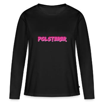 Métier de tapissier - T-shirt manches longues Premium bio Femme - noir - Devant - Julia (174cm)