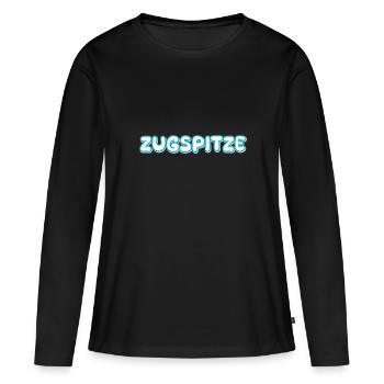 Trekking Zugspitze - T-shirt manches longues Premium bio Femme - noir - Devant - Julia (174cm)