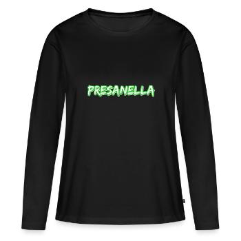 Trekking Presanella - T-shirt manches longues Premium bio Femme - noir - Devant - Julia (174cm)