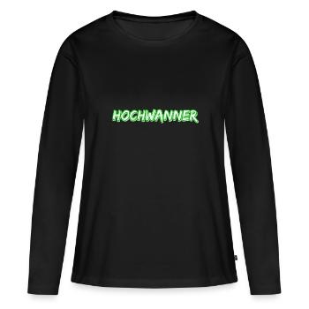 Trekking Hochwanner - T-shirt manches longues Premium bio Femme - noir - Devant - Julia (174cm)
