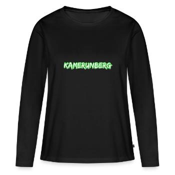Trekking Cameroun - T-shirt manches longues Premium bio Femme - noir - Devant - Julia (174cm)