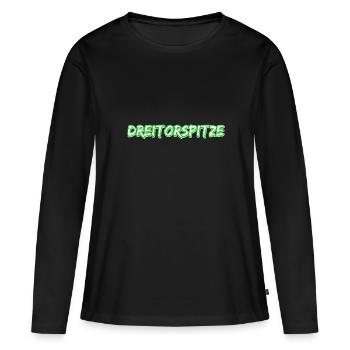 Trekking Dreitorspitze - T-shirt manches longues Premium bio Femme - noir - Devant - Julia (174cm)