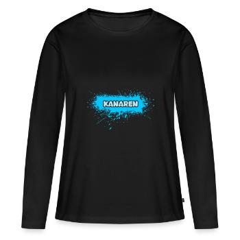 Les îles Canaries comme le soleil - T-shirt manches longues Premium bio Femme - noir - Devant - Julia (174cm)