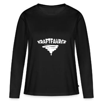 Kraftfahrer als Beruf - Frauen Premium Bio Langarmshirt - Schwarz - Vorne - Julia (174cm)