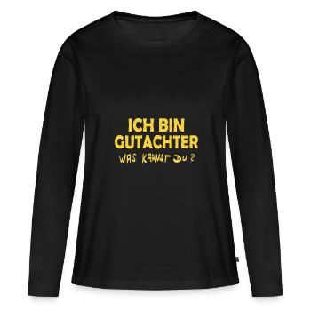 Censurer - T-shirt manches longues Premium bio Femme - noir - Devant - Julia (174cm)