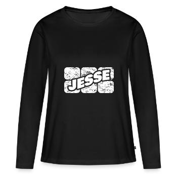 Geschenk für Jesse - Frauen Premium Bio Langarmshirt - Schwarz - Vorne - Julia (174cm)