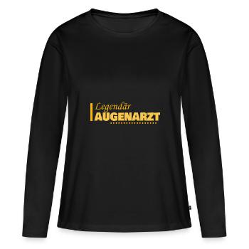 Profession : Ophtalmologiste - T-shirt manches longues Premium bio Femme - noir - Devant - Julia (174cm)