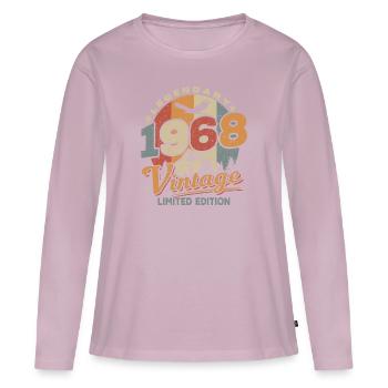 birthday 1968 - 55 years - Women's Premium Organic Long Sleeve Shirt - dusky pink - Front - Julia (174cm)